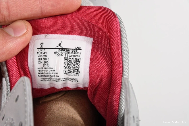 Reflective BV6281-006 Cardinal Air 7 Jordan 0725